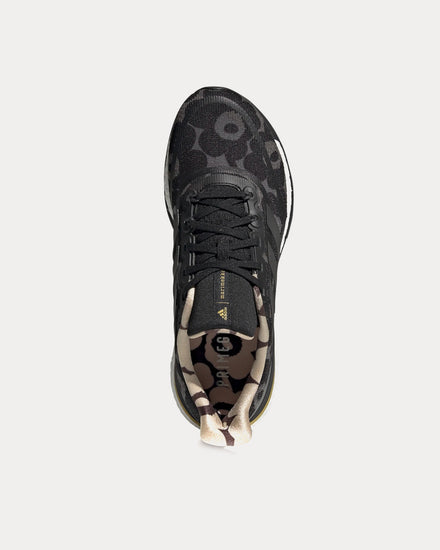 Adidas x Marimekko Supernova Grey Six / Core Black / Gold Metallic Running Shoes - 2