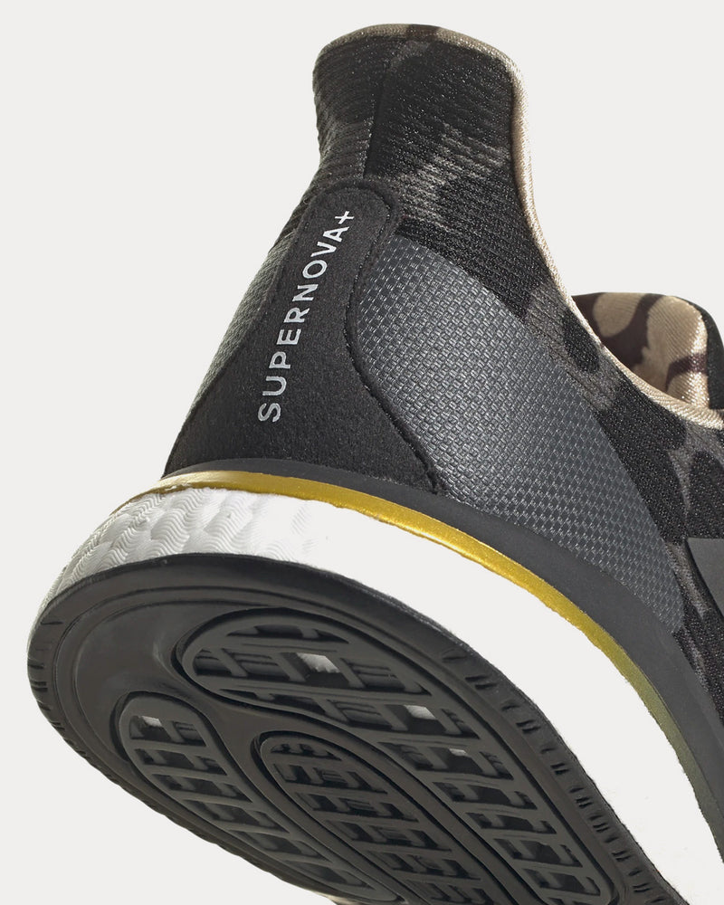 Adidas x Marimekko Supernova Grey Six / Core Black / Gold Metallic Running Shoes - 5