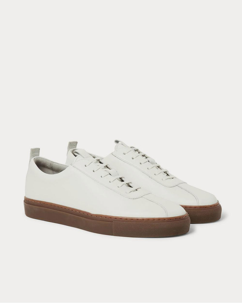 Grenson Leather  White low top sneakers - 2