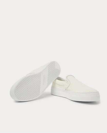 Diemme Garda Full-Grain Leather Slip-On  Off-white slip on sneakers - 3