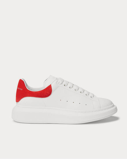 McQueen Exaggerated-Sole Leather  White low top sneakers - 1
