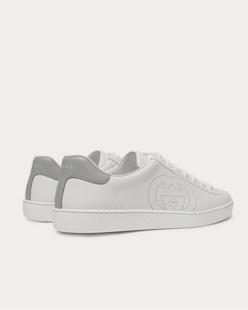 Gucci New Ace Perforated Leather  White low top sneakers - 4