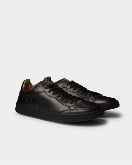 Officine Creative Kareem Lux Leather  Black low top sneakers - 2