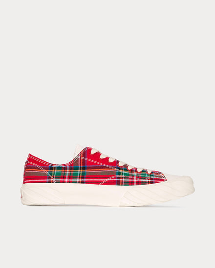 Age Check Canvas Red Low Top sneakers - 1