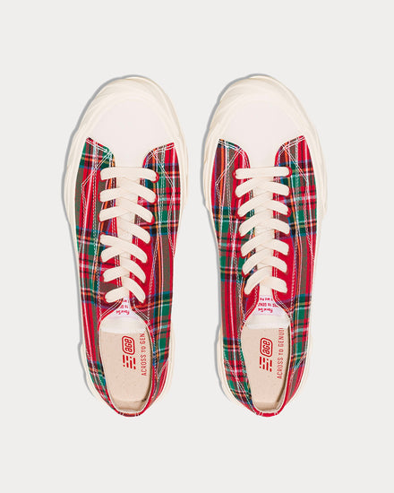 Age Check Canvas Red Low Top sneakers - 2