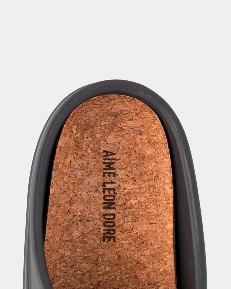 Aime Leon Dore Garden Mule Black Slip Ons - 4