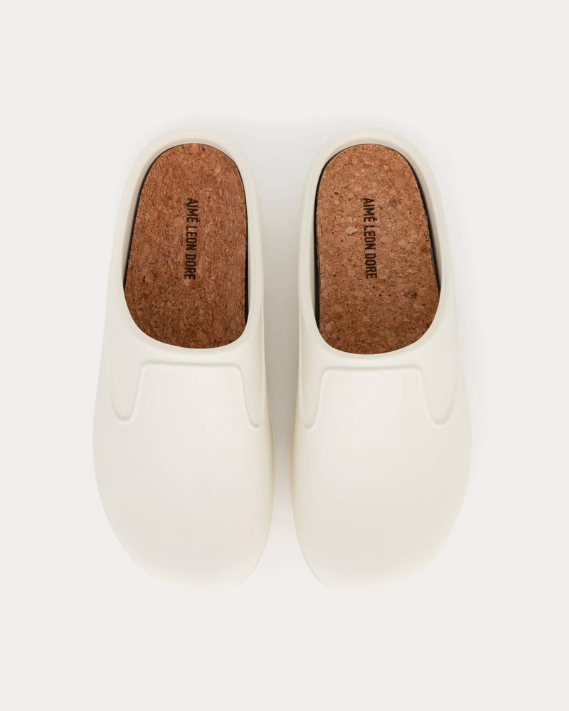 Aime Leon Dore Garden Mule White Slip Ons - 2