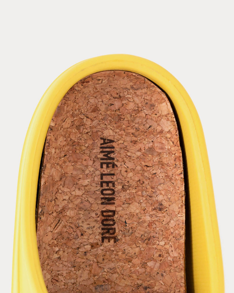 Aime Leon Dore Men's Garden Mule Yellow Slip Ons