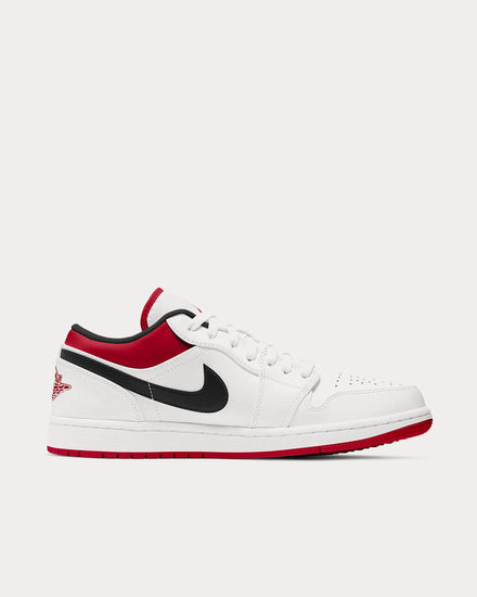 Jordan Air Jordan 1 Low White / Black / Gym Red Low Top Sneakers - 1