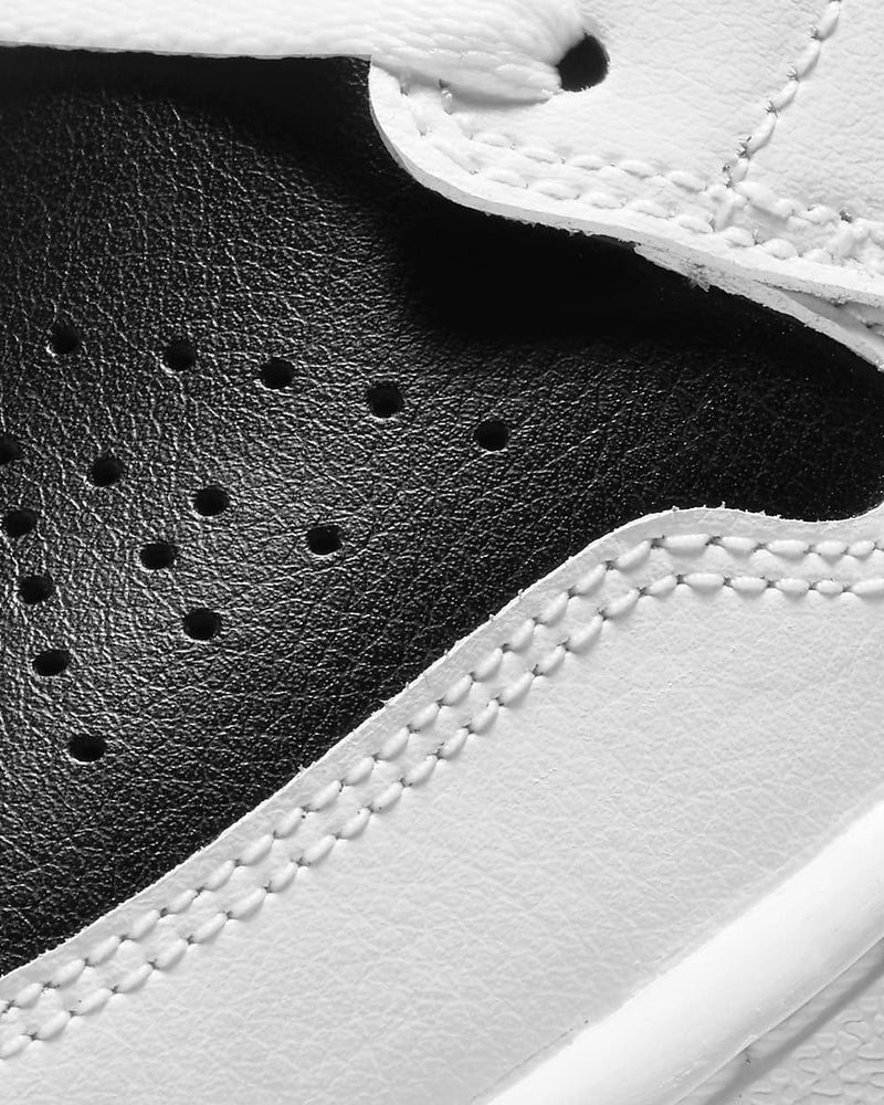 Jordan Air Jordan 1 White / Black / White Low Top Sneakers - 6