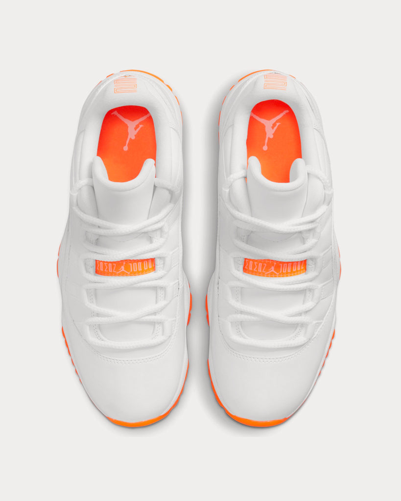 Jordan Air Jordan 11 Retro White Bright Citrus Low Top Sneakers