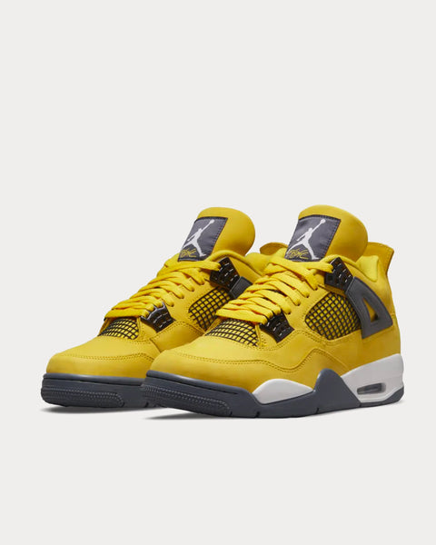 Jordan Air Jordan 4 Yellow High Top Sneakers - Sneak in Peace