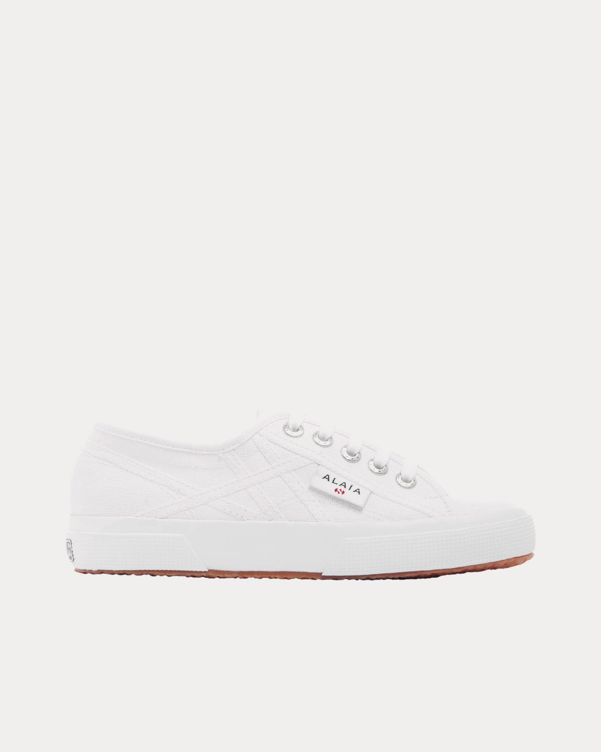 Alaïa x Superga - Leather White Low Top Sneakers