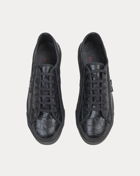 Platform Black Low Top Sneakers