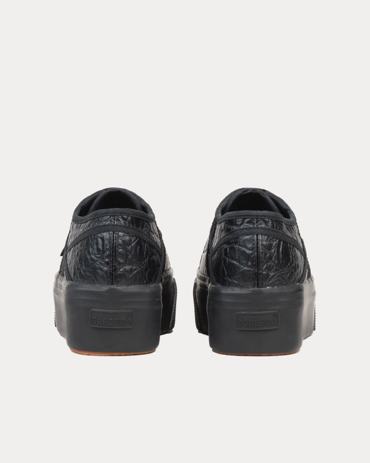 Alaïa x Superga - Platform Black Low Top Sneakers