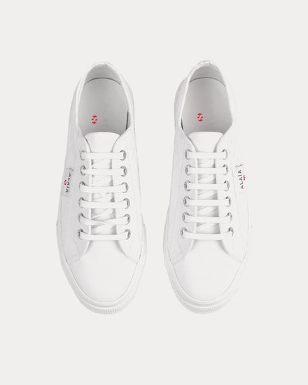 Alaïa x Superga Platform White Low Top Sneakers - 2