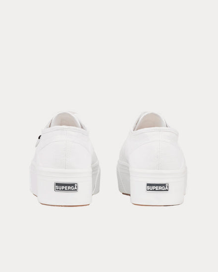 Alaïa x Superga Platform White Low Top Sneakers - 3