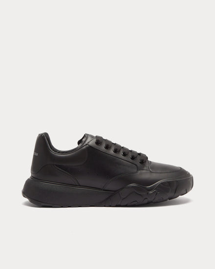 McQueen Court Black Low Top Sneakers - 1
