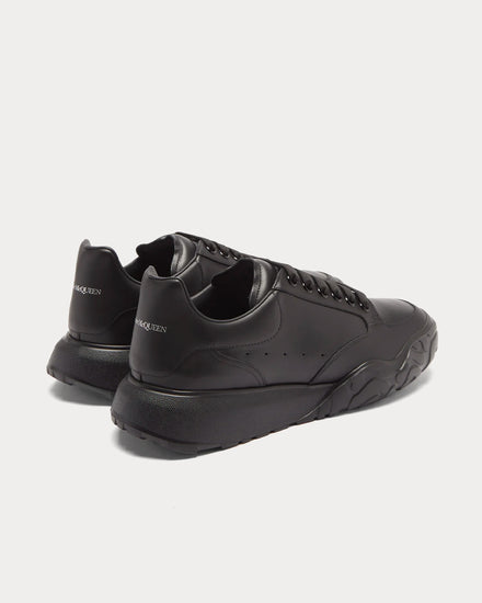 McQueen Court Black Low Top Sneakers - 3