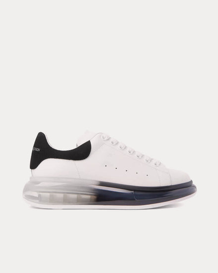 McQueen Oversized Transparent Sole White / Black Low Top Sneakers - 1