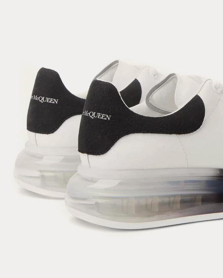 McQueen Oversized Transparent Sole White / Black Low Top Sneakers - 4