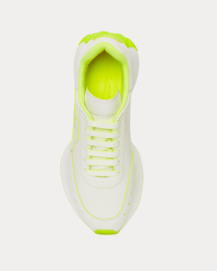 McQueen Sprint Runner White / Acid Yellow Low Top Sneakers - 2