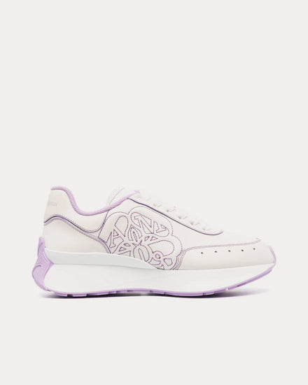 McQueen Sprint Runner White / Purple Low Top Sneakers - 1