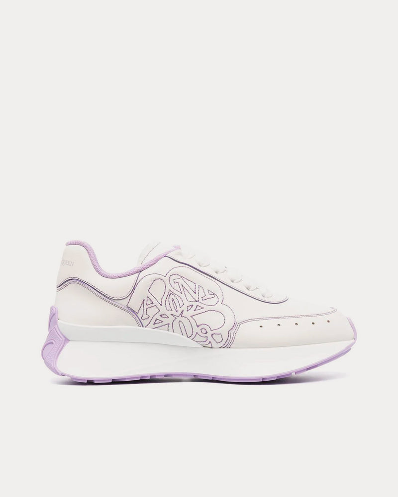 McQueen Sprint Runner White / Purple Low Top Sneakers - 1