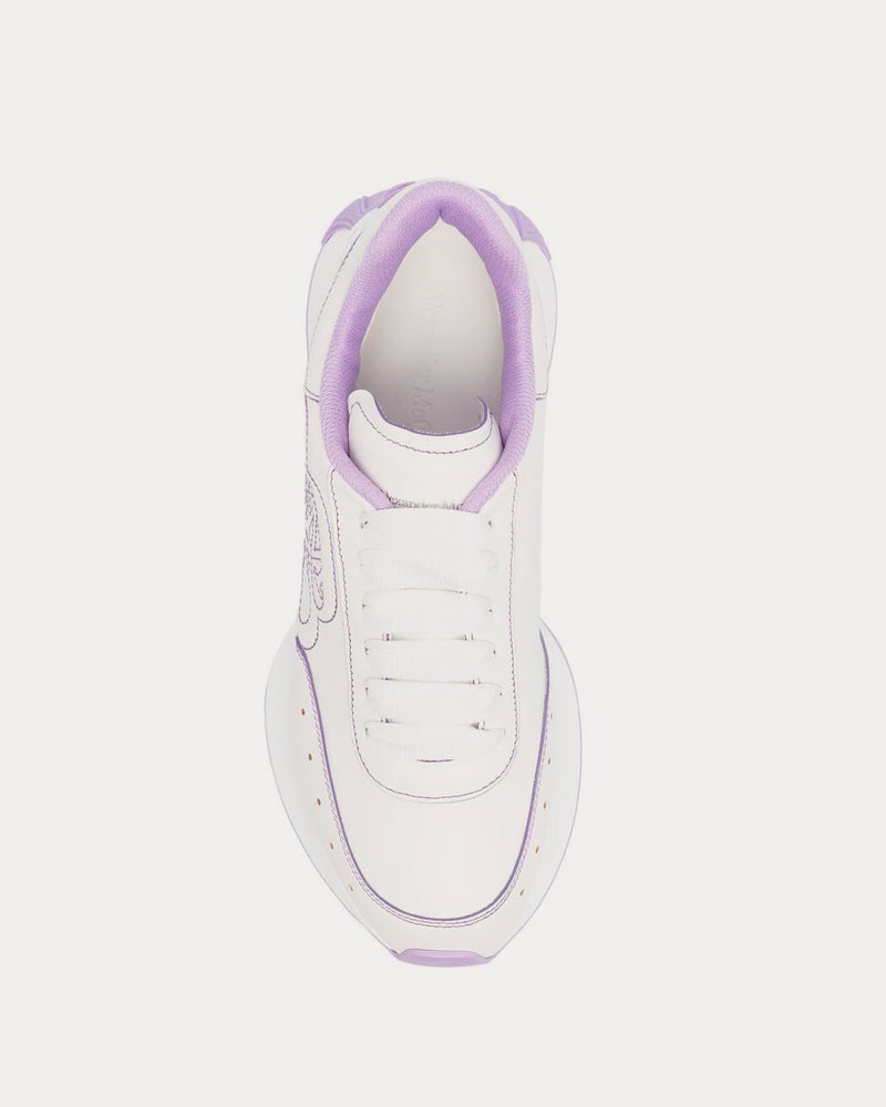 McQueen Sprint Runner White / Purple Low Top Sneakers - 2