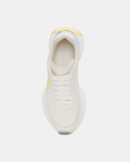 McQueen Sprint Runner White / Yellow / Spring Blue Low Top Sneakers - 2