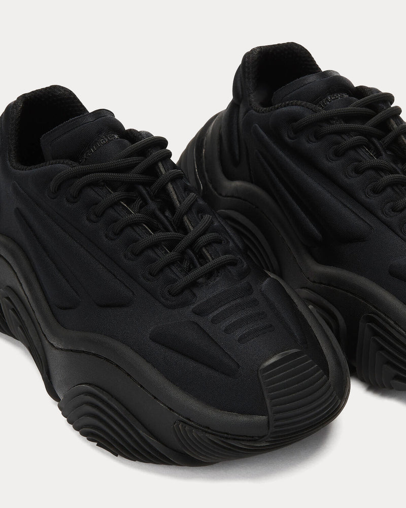 Alexander Wang Unisex AW Vortex Lycra Black Low Top Sneakers