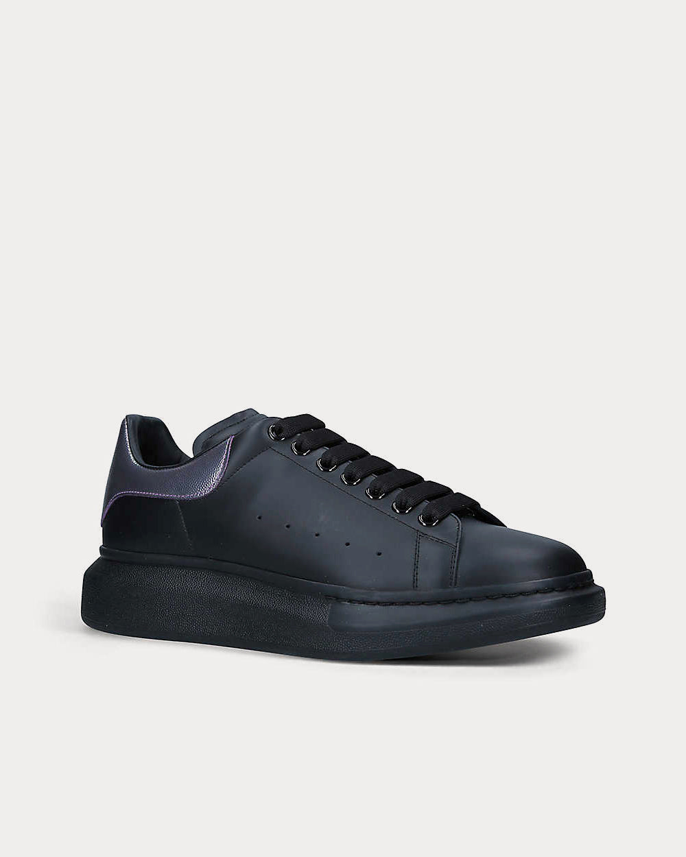 Alexander McQueen Platform Contrast Panel Black Iridescent Low Top Sneakers Sneak in Peace