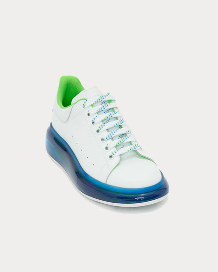 McQueen Oversized White / Cobalt Blue / New Green Low Top Sneakers - 2