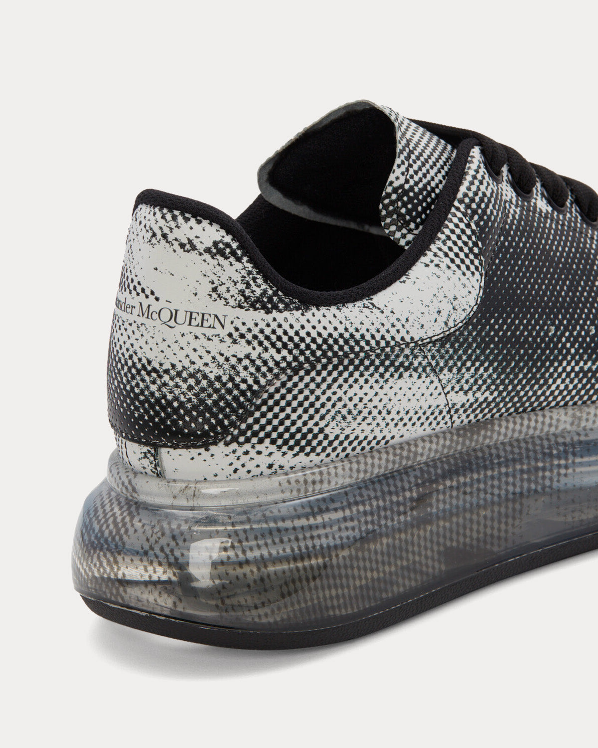 Alexander McQueen - Oversized All-Over Exploded Pixelated Print Black / White Low Top Sneakers
