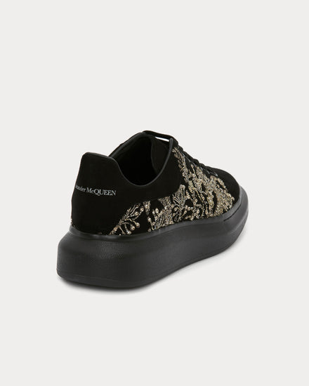 McQueen Oversized Black / Silver Low Top Sneakers - 4