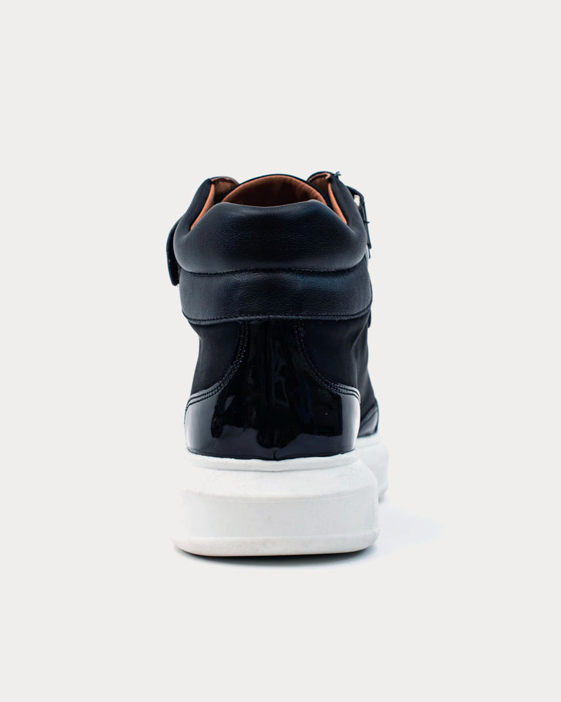 Allkind Alicia Vegan Shine Black High Top Sneakers - 3