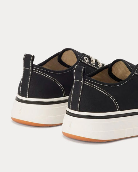 Ami Paris 1980 Canvas Black Low Top Sneakers - 2