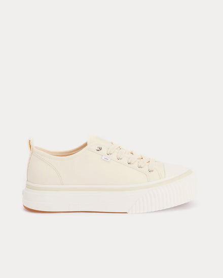 Ami Paris 1980 Canvas Off-White Low Top Sneakers - 1