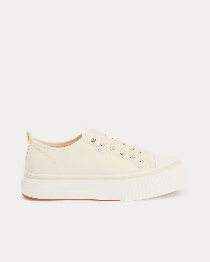 Ami Paris 1980 Canvas Off-White Low Top Sneakers - 1