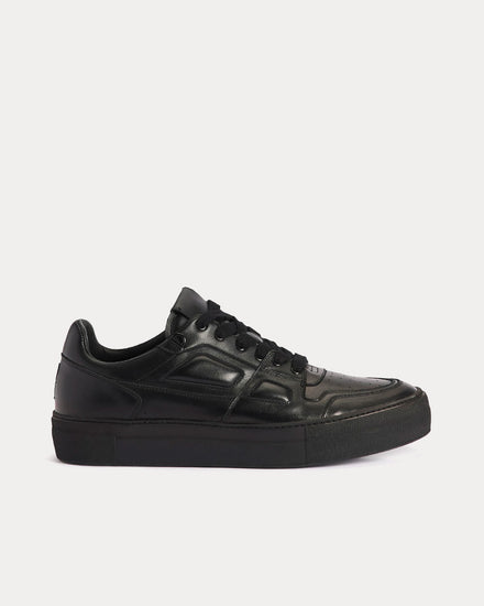 Ami Paris Ami De Coeur Black Low Top Sneakers - 1
