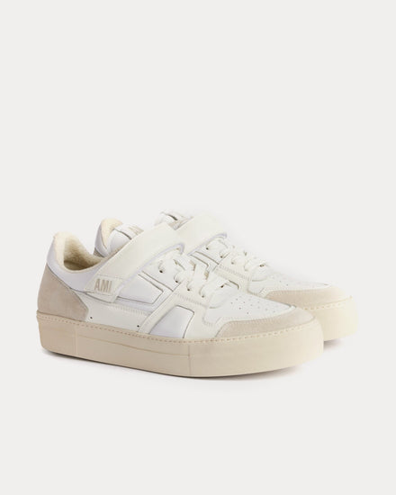 Ami Paris Ami De Coeur White Low Top Sneakers - 3