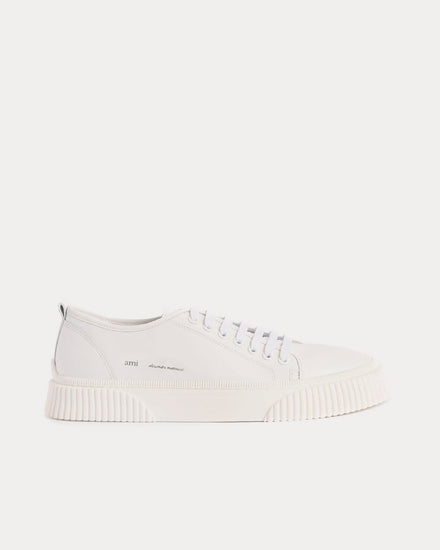 Ami Paris Ami Sole White Low Top Sneakers - 1