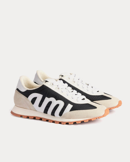 Ami Paris Running Black Low Top Sneakers - 3