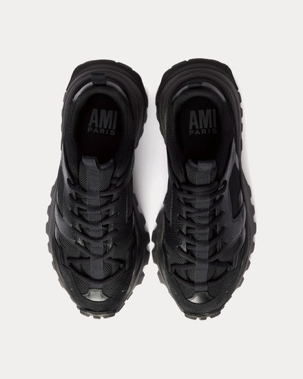 Ami Paris Lucky 9 Black Low Top Sneakers - 2