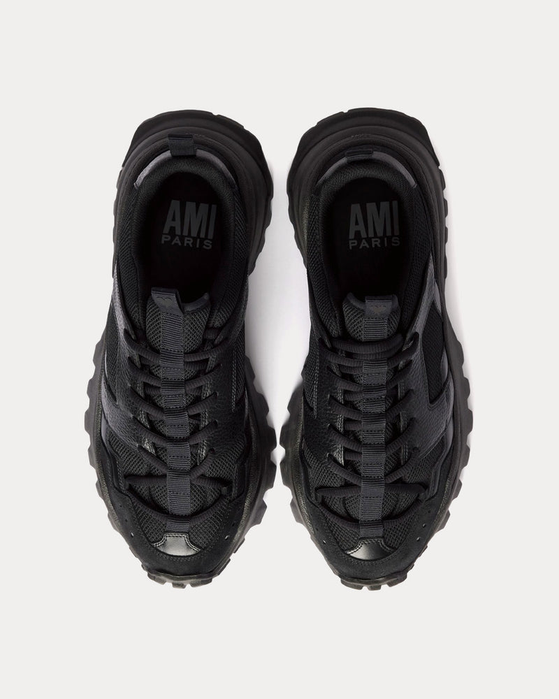 Ami Paris Lucky 9 Black Low Top Sneakers - 2