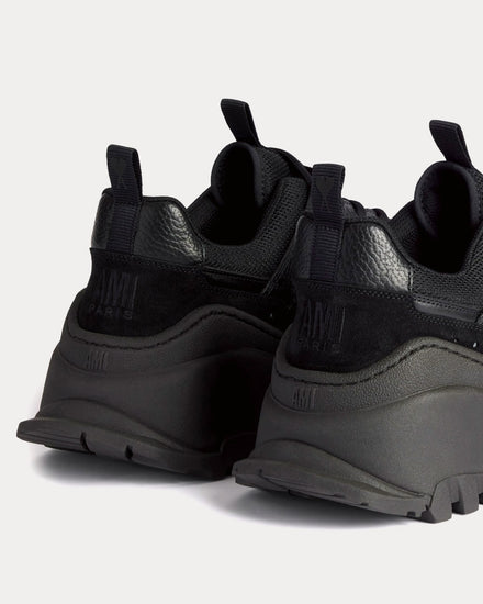 Ami Paris Lucky 9 Black Low Top Sneakers - 4