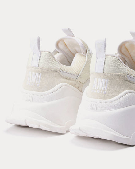 Ami Paris Lucky 9 White Low Top Sneakers - 3