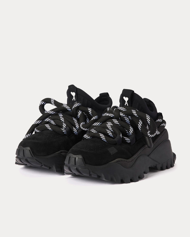 Ami Paris Otto Black Low Top Sneakers - 2