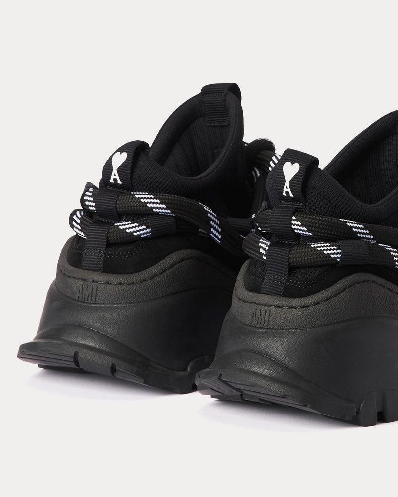 Ami Paris Otto Black Low Top Sneakers - 3