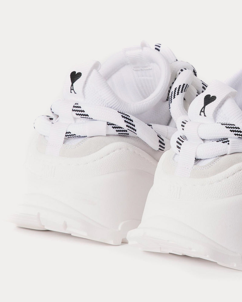 Ami Paris Otto White Low Top Sneakers - 3